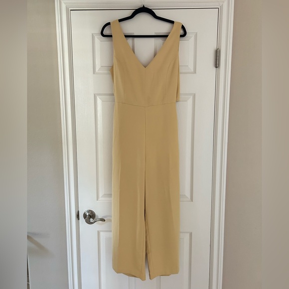 Mod Ref Khaki tan Jumpsuit with tie in the back, NWOT, size Medium - Picture 1 of 7